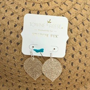 Silver Leaf Drop Earrings for SF